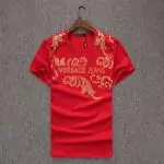 versace tee shirt 2020 flower versace jeans red